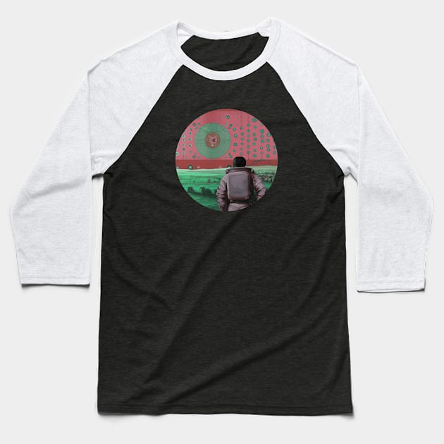 Hallucinating Astronaut 3 Baseball T-Shirt by Tirsatns Stuff